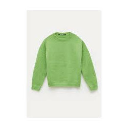 JERSEY DE PUNTO GRUESO BICOLOR VERDE