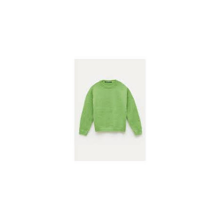 JERSEY DE PUNTO GRUESO BICOLOR VERDE